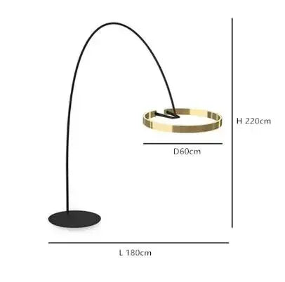 Italian Light Luxury Minimalist Fishing Lamp Living Room Bedroom Study Vertical Room Decoration Lights Artistic Floor Lamp LED