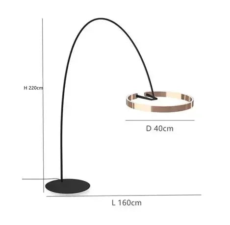 Italian Light Luxury Minimalist Fishing Lamp Living Room Bedroom Study Vertical Room Decoration Lights Artistic Floor Lamp LED