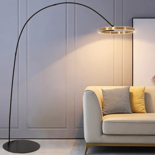 Italian Light Luxury Minimalist Fishing Lamp Living Room Bedroom Study Vertical Room Decoration Lights Artistic Floor Lamp LED
