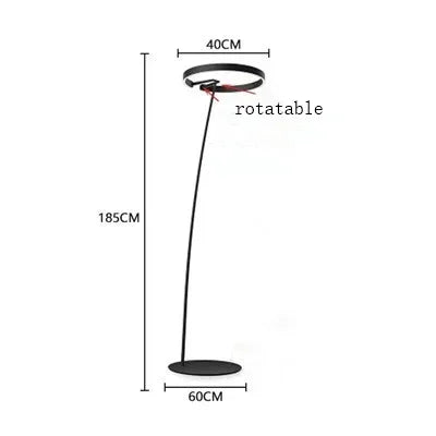 Italian Light Luxury Minimalist Fishing Lamp Living Room Bedroom Study Vertical Room Decoration Lights Artistic Floor Lamp LED