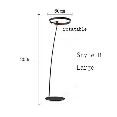 Italian Light Luxury Minimalist Fishing Lamp Living Room Bedroom Study Vertical Room Decoration Lights Artistic Floor Lamp LED
