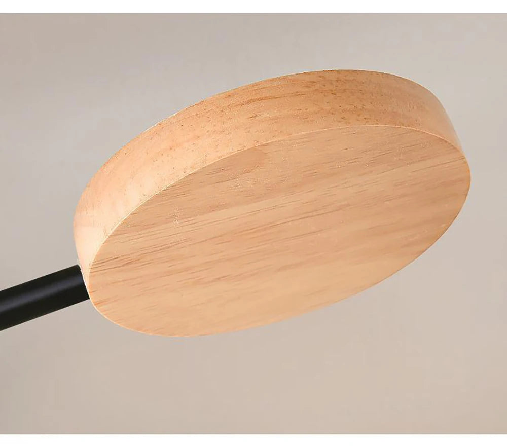 Modern LED Ceiling Lamp For Living Room Bedroom Restaurant Wood Round Ceiling Lights Macaron Chandelier Home Minimalist Lighting