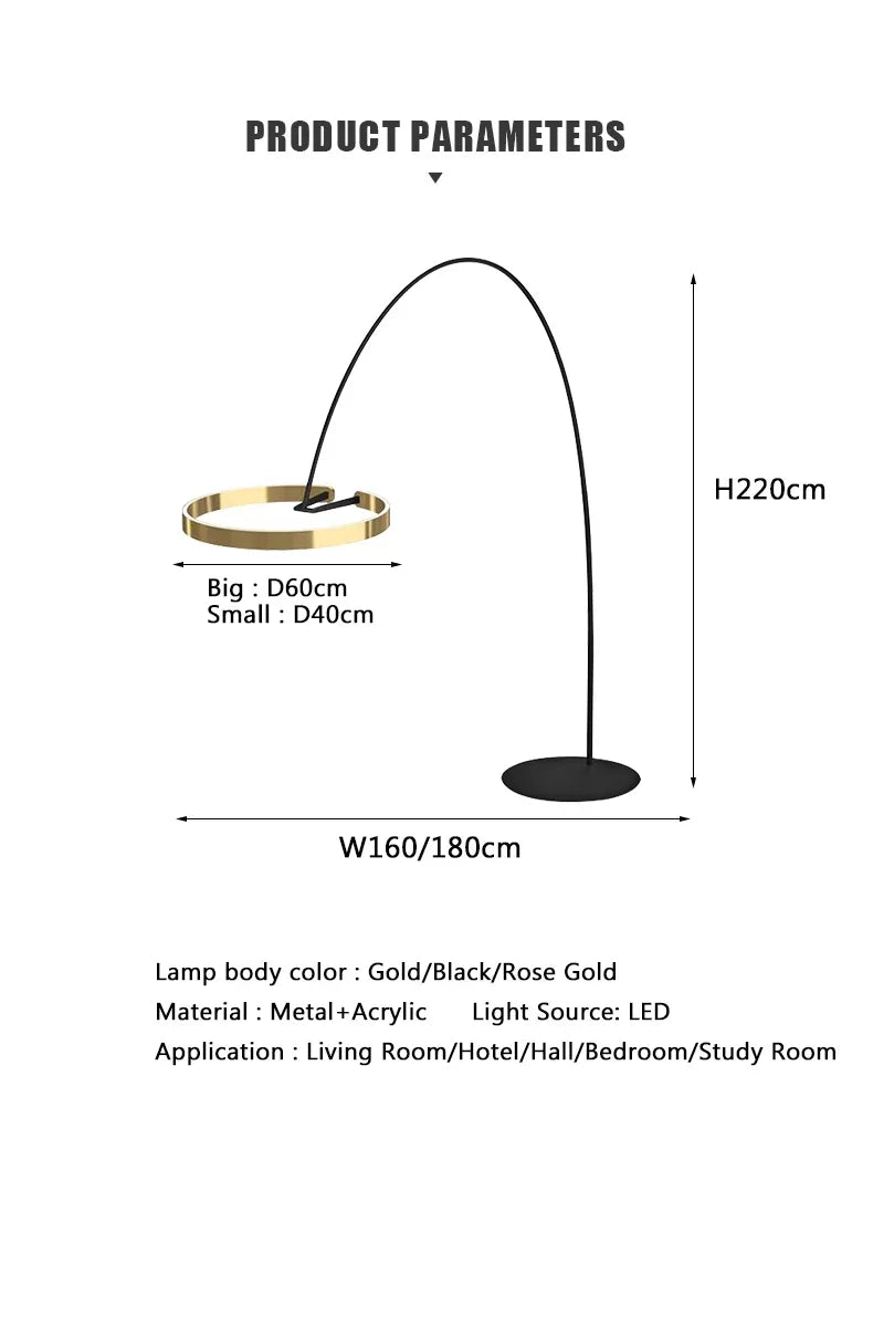 Italian Light Luxury Minimalist Fishing Lamp Living Room Bedroom Study Vertical Room Decoration Lights Artistic Floor Lamp LED