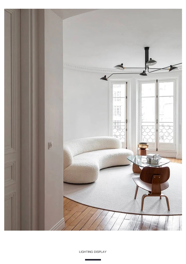 Mouille Ceiling Lamp Nordic SergeMouille Pendant Light For Living Room Bedroom Black Luminaire Home Decor Led Chandeliers Lights