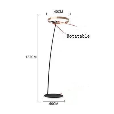 Italian Light Luxury Minimalist Fishing Lamp Living Room Bedroom Study Vertical Room Decoration Lights Artistic Floor Lamp LED